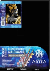 Malowanie po numerach 40x50cm - Złota muza - ASTRA papiernicze