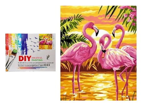 Malowanie po numerach Flamingi - SWEDE