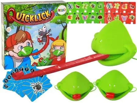 Szybki język Żaba - złap owada maska żabka - Leantoys