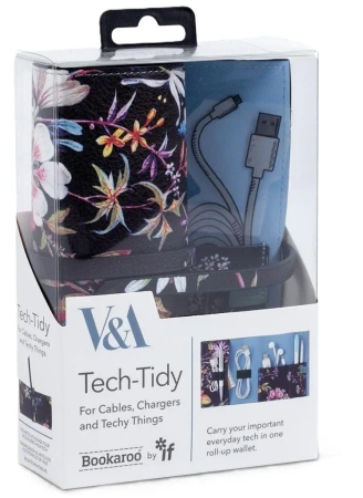 Bookaroo organizer podróżny Kilburn Black Floral - IF