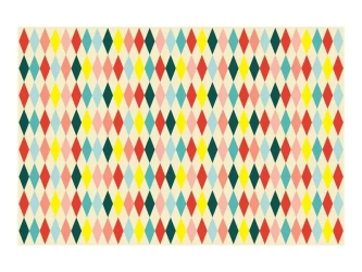 Obrus papierowy Romby 180x120cm - PartyDeco