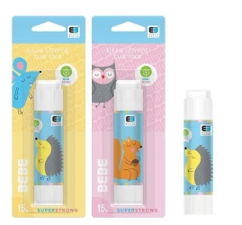 Klej w sztyfcie 15g BB Kids pastel mix - INTERDRUK