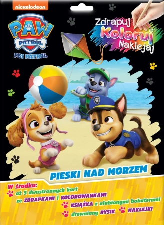 Psi Patrol. Zdrapuj, koloruj, naklejaj - praca zbiorowa