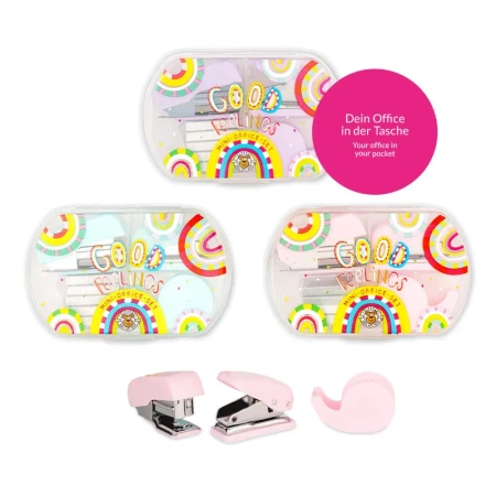 Zestaw biurowy mini Good Feelings 1szt. mix - TRENDHAUS