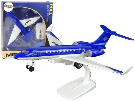 Samolot pasażerski G-650 z napędem niebieski - Leantoys