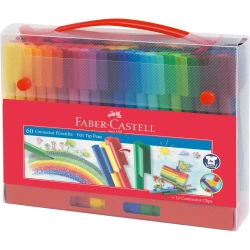 Flamastry Connector 60szt w walizce - Faber Castell