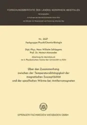 Über den Zusammenhang zwischen der Temperaturabhängigkeit der magnetischen Suszeptibilität und der spezifischen Wärme bei Antiferromagneten - Hans Wilhelm Schöpgens