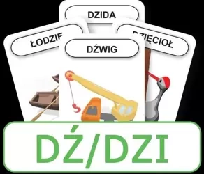 Logopedyczny Piotruś. Część XII - głoska DŹ/DZI - KOMLOGO