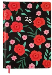 Kalendarz tygodniowy 2026 B6 Czerwone Kwiaty ALBI - praca zbiorowa