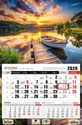 Kalendarz 2026 jednodzielny mazury - Pan Kalendarzyk