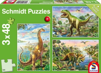 Puzzle 3 x 48 Dinozaury 106596 - Schmidt Puzzle