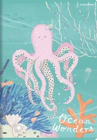 Zeszyt A5 32 kartki w kratkę, ośmiornica