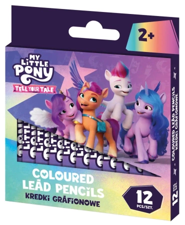 Kredki grafionowe My Little Pony 7/85 mm 12 kolorów - ASTRA art-pap
