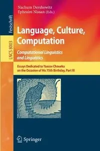 Language, Culture, Computation - Dershowitz Nachum
