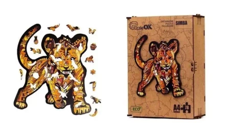 Puzzle drewniane eko 78 Simba A4 - PuzzleOK