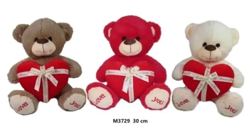 Miś z sercem 30cm MIX - Sun-Day