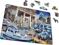Układanka Policja 43 elementy - Larsen