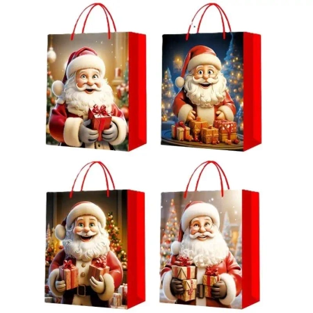 Torebka prezentowa XS Boże Narodzenie brokat mix