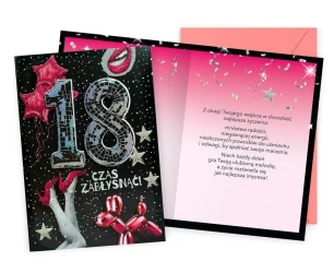 Karnet Urodziny 18 - Kukartka