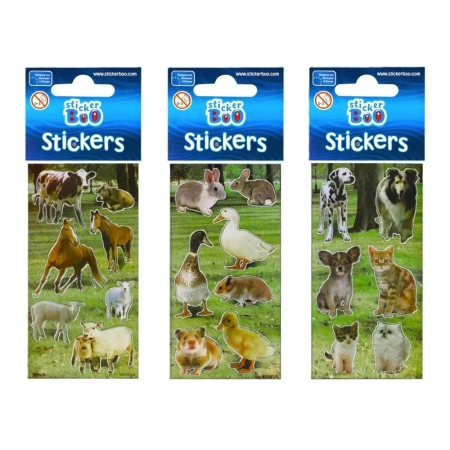 Naklejki Sticker BOO silver Zwierzęta mix