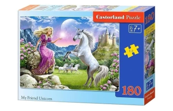 Puzzle 180 My Friend Unicorn CASTOR - Castorland