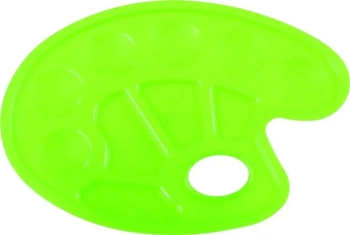 Paleta do mieszania farb owal 10 ziel. HAPPY COLOR - GDD