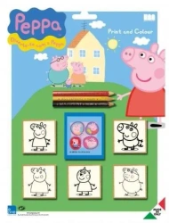 Świnka Peppa - pieczątki 5szt - Multiprint