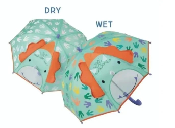 Parasolka 3D zmieniająca kolory dinozaury - Floss & Rock