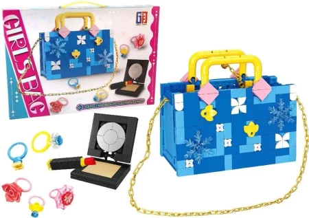 Klocki torebka z akcesoriami niebieska - Pro Kids