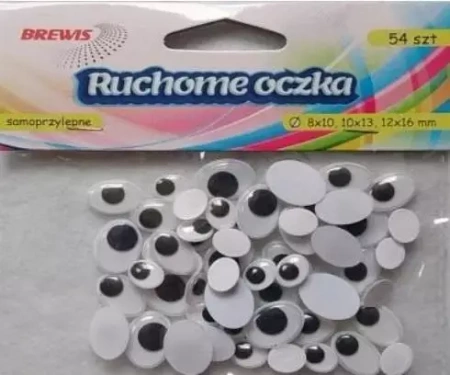 Ruchome oczka owalne 54szt - Brewis