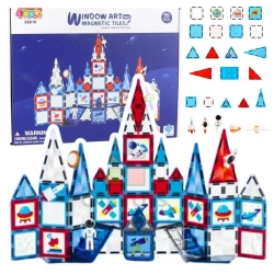 Klocki konstrukcyjne magnetyczne 90el - Leantoys