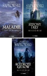 PAKIET 3 X WIEDŹMIN: Rozdroże kruków + Szpony i kły + Maladie Sapkowski - Andrzej Sapkowski