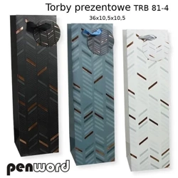 Torebka prezentowa 36x10,5x10,5cm MIX - Penword