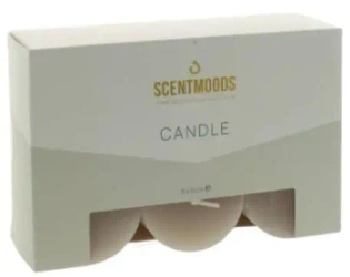 Rustykalna świeca w kolorze Taupe 5x5cm 6szt - ScentMoods