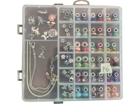 Zestaw do robienia bransoletek w ozdobnej kasetce - ADAR