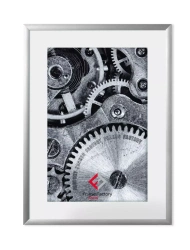 Ramka aluminiowa z plexi 21x29 cm, srebrna
