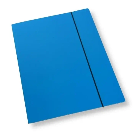 Teczka A4 z gumką lakier niebieska 350gsm (10szt) - Penword
