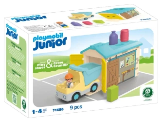Playmobil JUNIOR Ciężarówka z garażem z funkcją sortera 71686 - Playmobil (I)