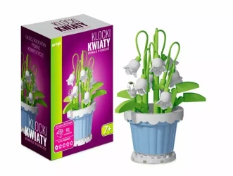 Klocki kwiaty Konwalie w doniczce 223el 136887