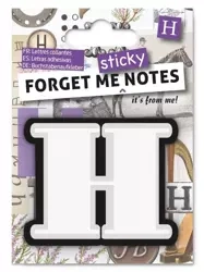 Forget me sticky notes kart samoprzylepne litera H - IF