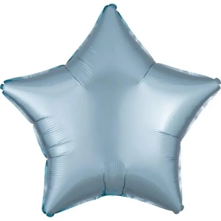 Balon foliowy Lustre Pastel niebieski gwiazda 48cm - Amscan