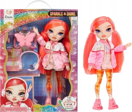 Rainbow High Sparkle & Shine- Lalka DAWN z Magicznymi Bąbelkami w Nogach
