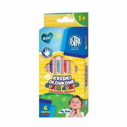 Kredki ołówkowe okrągłe Super Jumbo 6kol ASTRA - ASTRA papiernicze