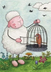 Pocztówka z kolorowanką - Uciśnionych wypuści - Katarzyna Rymorz