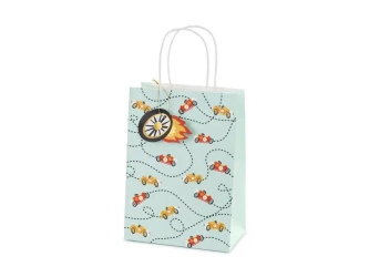 Torebka prezentowa Autka 10.5x18x25cm - PartyDeco