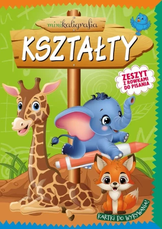 Minikaligrafia. Kształty. Zeszyt z rowkami do pisania - praca zbiorowa