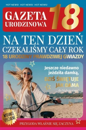 Karnet Urodziny gazeta Osiemnastka - Armin Style