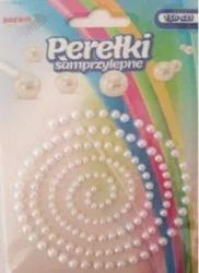 Perełki samoprzylepne białe - Brewis