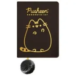 Notatnik pluszowy A5/96K gold Pusheen - ST-MAJEWSKI