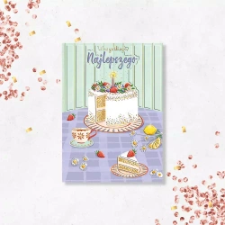 Karnet B6 Tort na stole - Henry